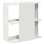 bogreol med 3 hylder 60x30x60 cm konstrueret træ hvid