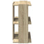 bogreol 60x30x60 cm 3 hylder konstrueret træ sonoma-eg