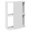 bogreol med 3 hylder 60x30x80 cm konstrueret træ hvid