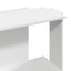 bogreol med 3 hylder 60x30x80 cm konstrueret træ hvid