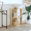 bogreol 60x30x80 cm 3 hylder konstrueret træ sonoma-eg