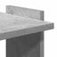 bogreol 60x30x120 cm 3 hylder konstrueret træ betongrå