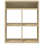bogreol 66x31x80 cm konstrueret træ sonoma-eg