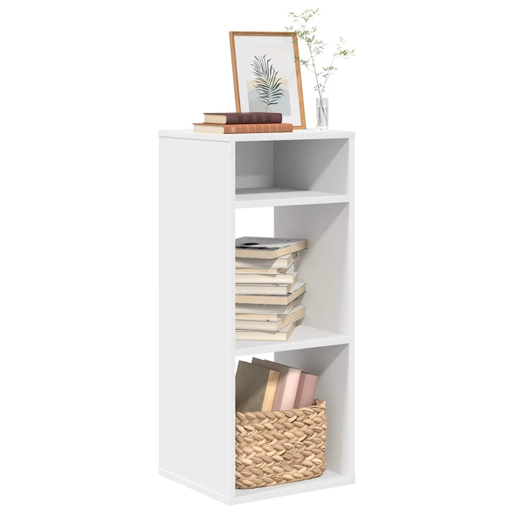 bogreol 34x31x80 cm konstrueret træ hvid billede