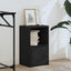 bogreol 31x24x52 cm konstrueret træ sort-eg