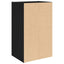 bogreol 31x24x52 cm konstrueret træ sort-eg