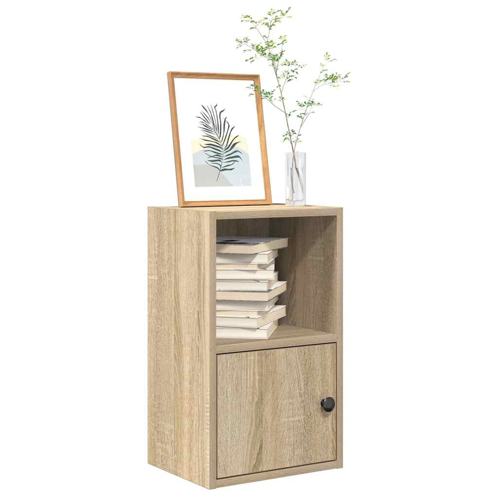 Bogreol 31×24×52 cm i konstrueret træ - sonoma-eg