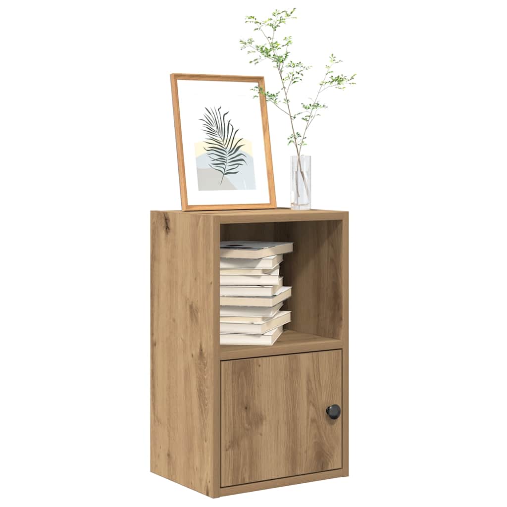 bogreol 31x24x52 cm konstrueret træ kunsteg billede