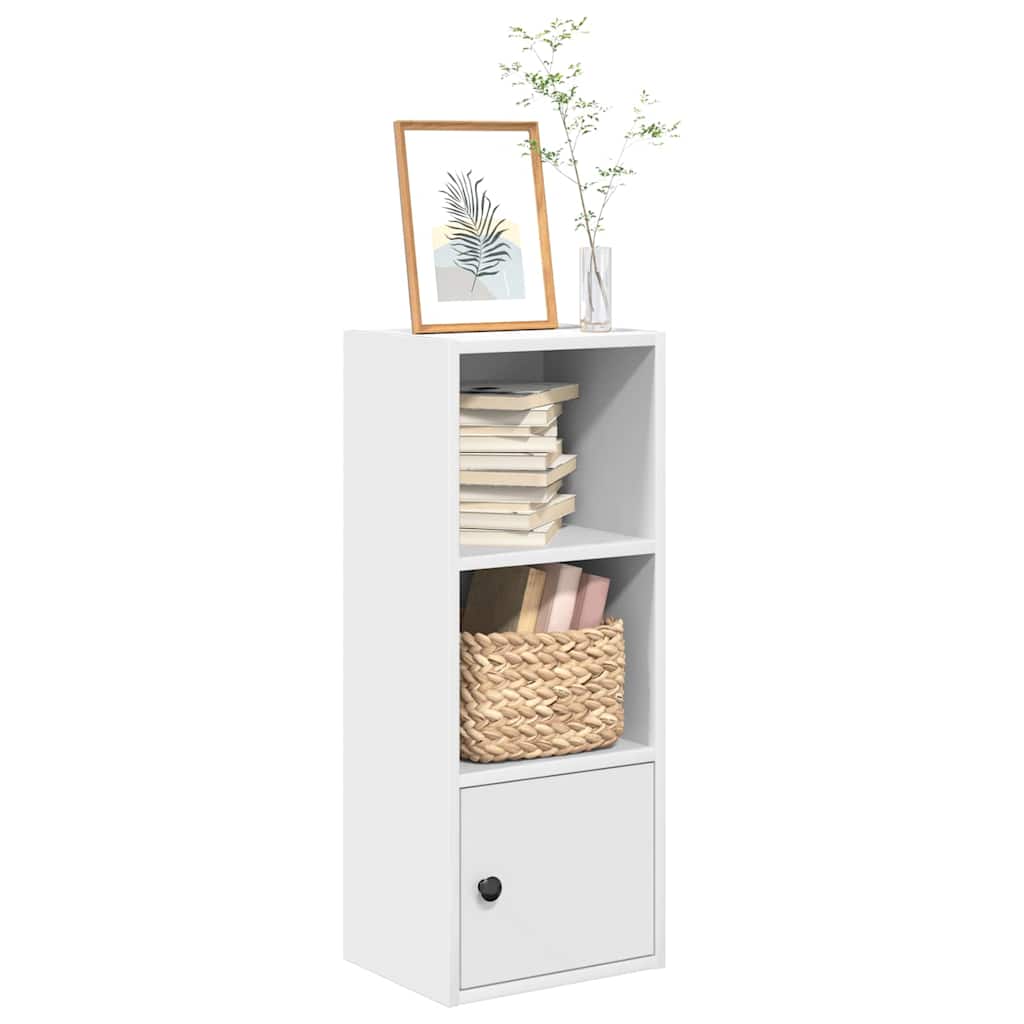 bogreol 31x24x77 cm konstrueret træ hvid billede