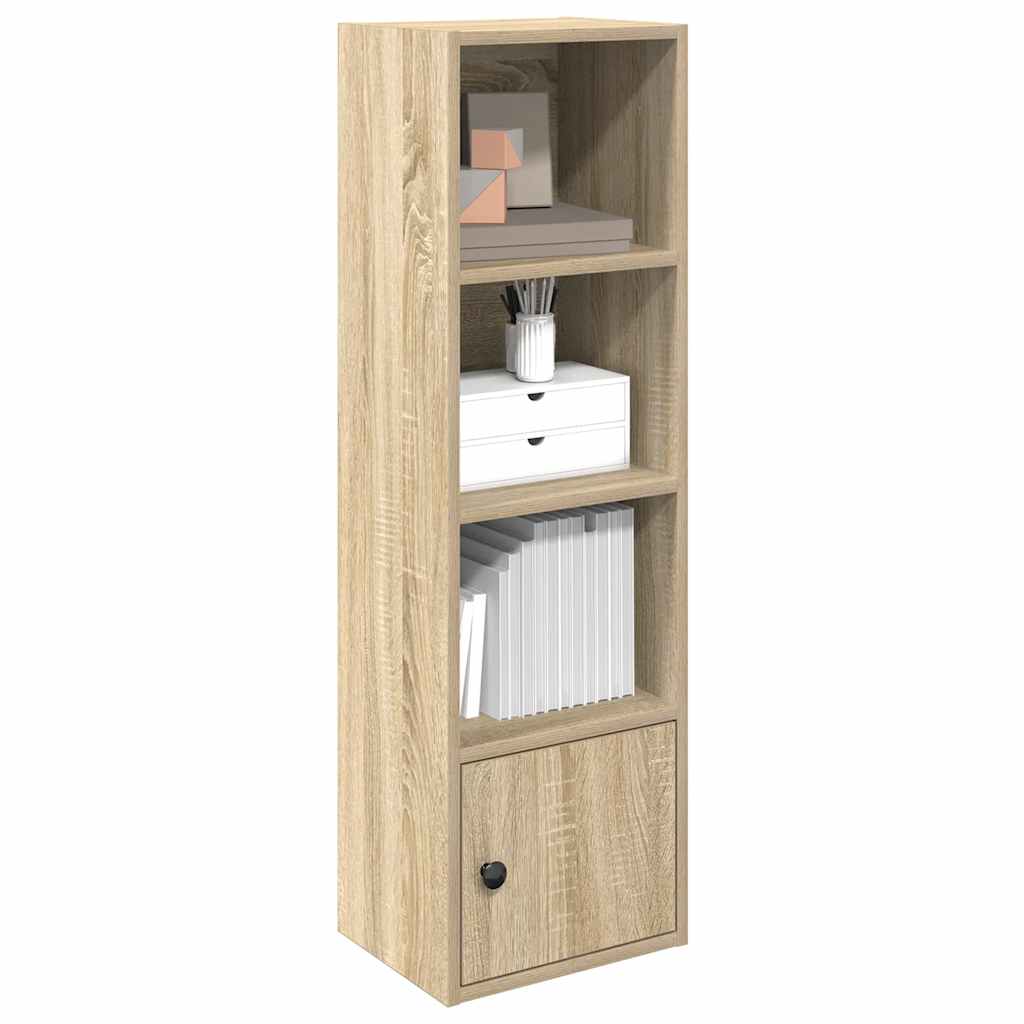 bogreol 31x24x102 cm konstrueret træ sonoma-eg billede