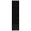 bogreol 31x24x127 cm konstrueret træ sort-eg