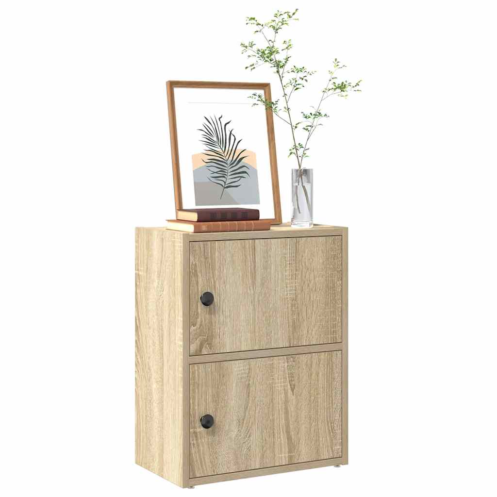 bogreol 40x24x52 cm konstrueret træ sonoma-eg billede