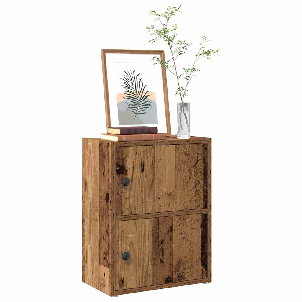 bogreol 40x24x52 cm konstrueret træ antikt træ billede