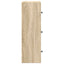 bogreol 40x24x77 cm konstrueret træ sonoma-eg
