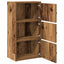 bogreol 40x24x77 cm konstrueret træ antikt træ