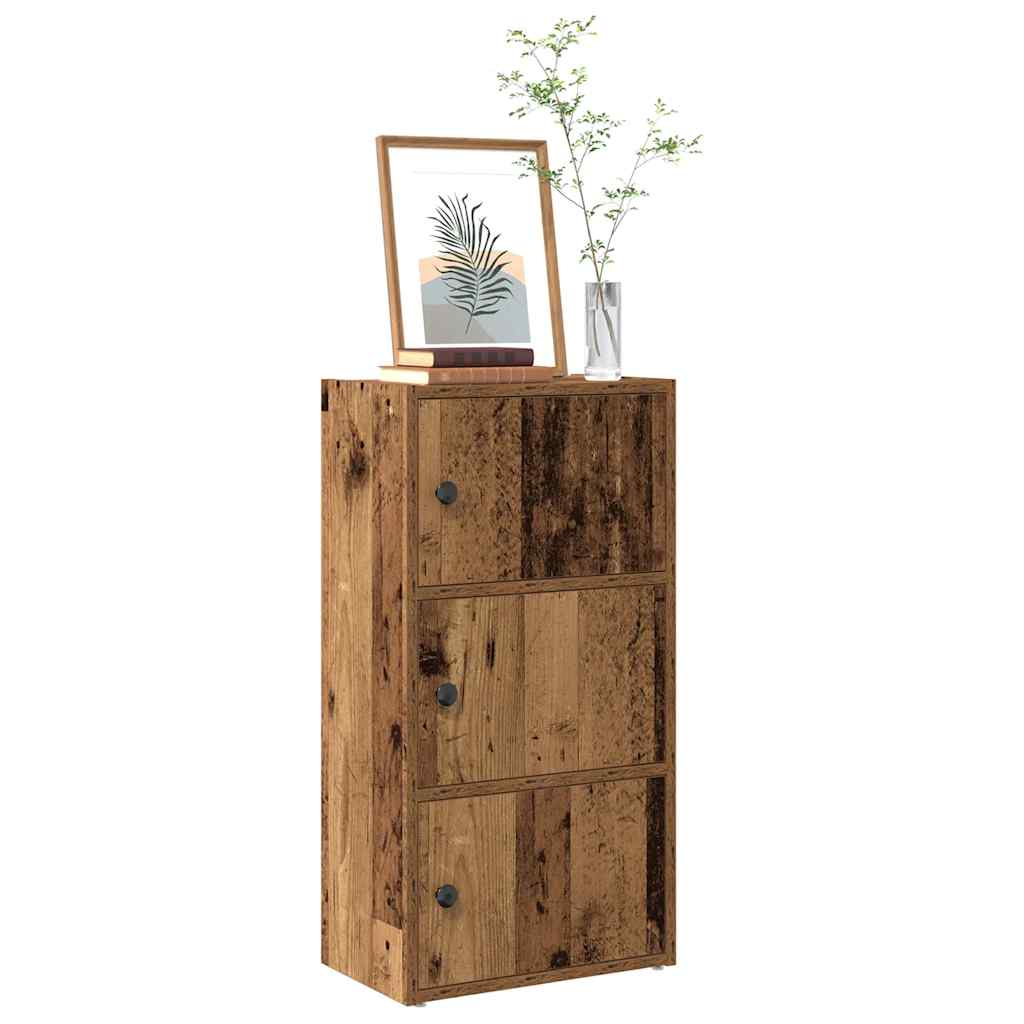 bogreol 40x24x77 cm konstrueret træ antikt træ billede