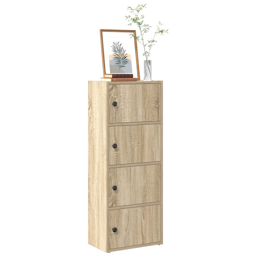 bogreol 40x24x102 cm konstrueret træ sonoma-eg billede