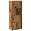 bogreol 40x24x102 cm konstrueret træ antikt træ
