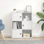 bogreol 60x24x76,5 cm konstrueret træ hvid
