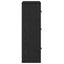 bogreol 60x24x76,5 cm konstrueret træ sort-eg