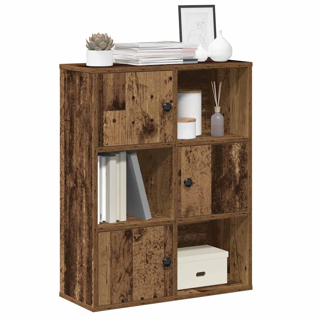 Bogreol 60X24X101,5 Cm Konstrueret Træ Antikt Træ Gammelt Træ - 60 cm / 76.5 cm