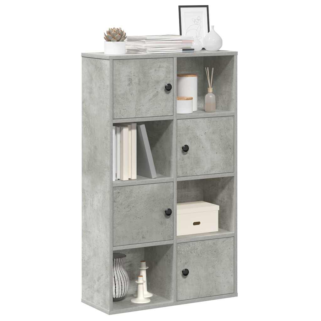 bogreol 60x24x101,5 cm konstrueret træ betongrå billede
