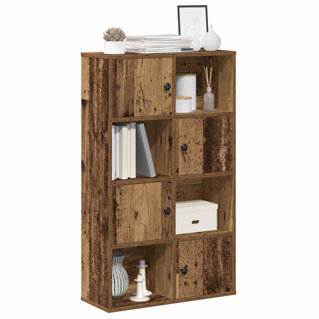 bogreol 60x24x101,5 cm konstrueret træ antikt træ billede