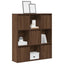 bogreol 89x24x101,5 cm konstrueret træ brun egetræsfarve