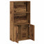 bogreol 60x24x120 cm konstrueret træ antikt træ
