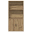 bogreol 60x24x120 cm konstrueret træ kunsteg