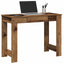 skrivebord 100x45x75 cm konstrueret træ antikt træ