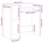skrivebord m. hylder 84x40x78 cm konstrueret træ hvid