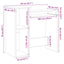skrivebord m. hylder 84x40x78 cm konstrueret træ sonoma-eg