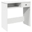 skrivebord 80x40x75 cm konstrueret træ hvid