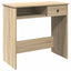 skrivebord 80x40x75 cm konstrueret træ sonoma-eg