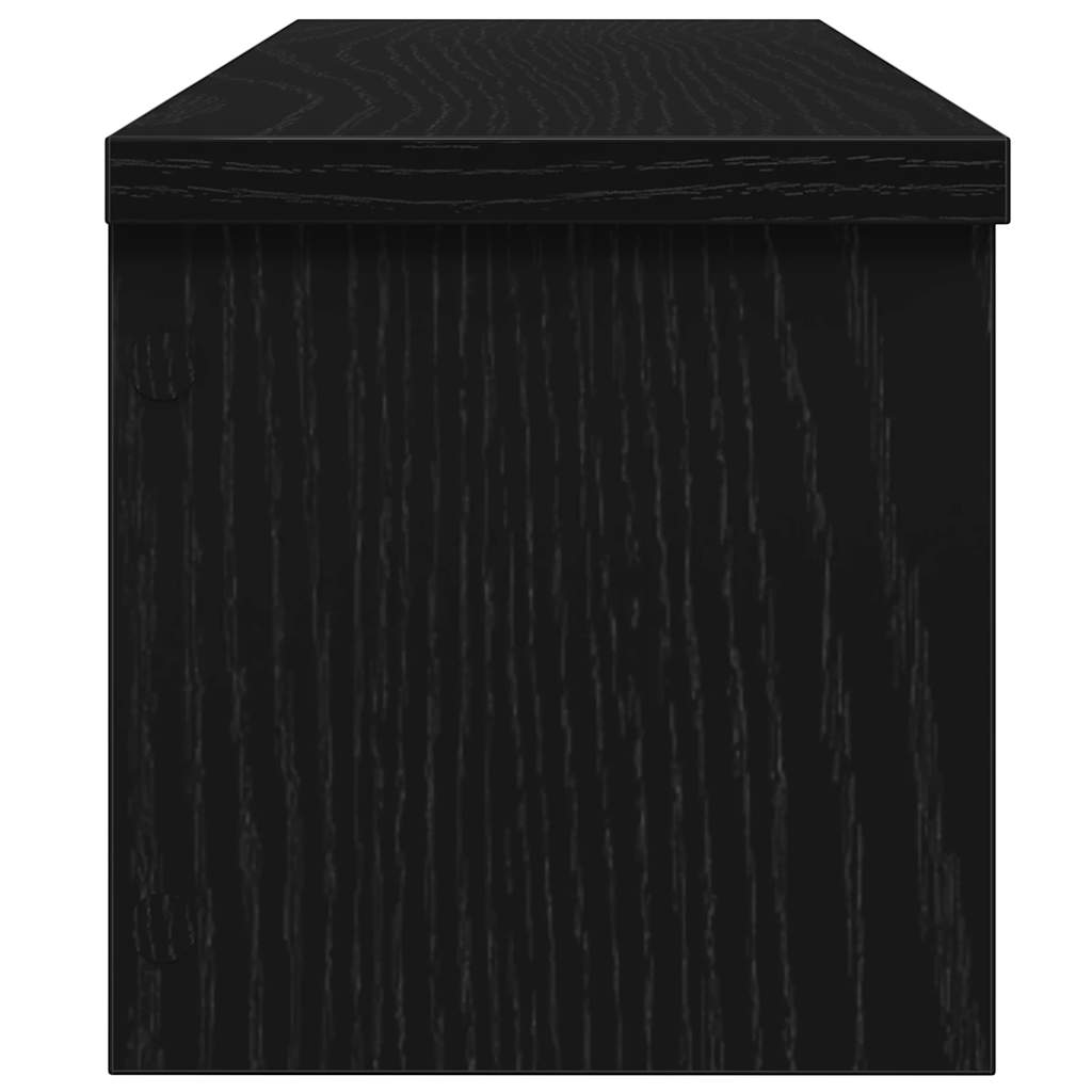 køkkenstativ kan stables 50x15x16 cm konstrueret træ sort