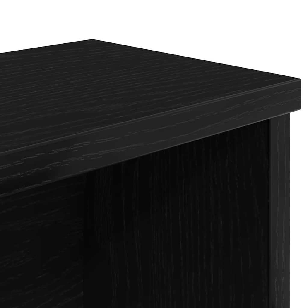 køkkenstativ kan stables 50x15x16 cm konstrueret træ sort