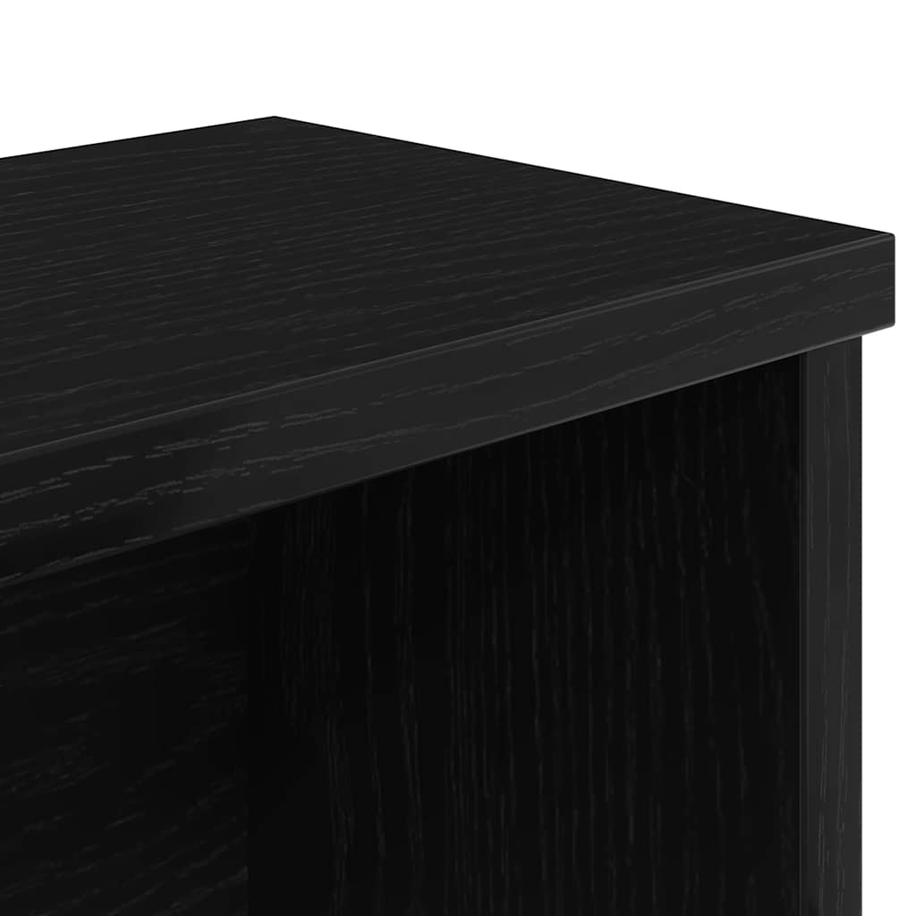 køkkenstativ kan stables 60x15x16 cm konstrueret træ sort