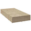 solseng med flydende hynde polyrattan beige