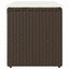 havestole med hynder 2 stk. 40x40x43 cm polyrattan brun