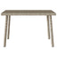 havesofabord 60x40x37 cm firkantet polyrattan lysegrå