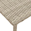 havesofabord 60x40x37 cm firkantet polyrattan lysegrå