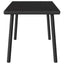 havesofabord 80x40x37 cm firkantet polyrattan sort
