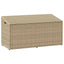 opbevaringskasse til haven beige 110x50x58 cm polyrattan