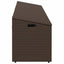 opbevaringsboks til haven 220x50x58 cm polyrattan brun