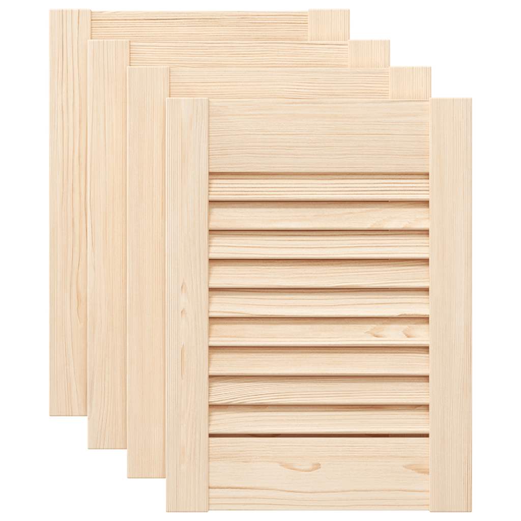 skabslåger 4 stk. 39,5x29,5 cm lameldesign massivt fyrretræ