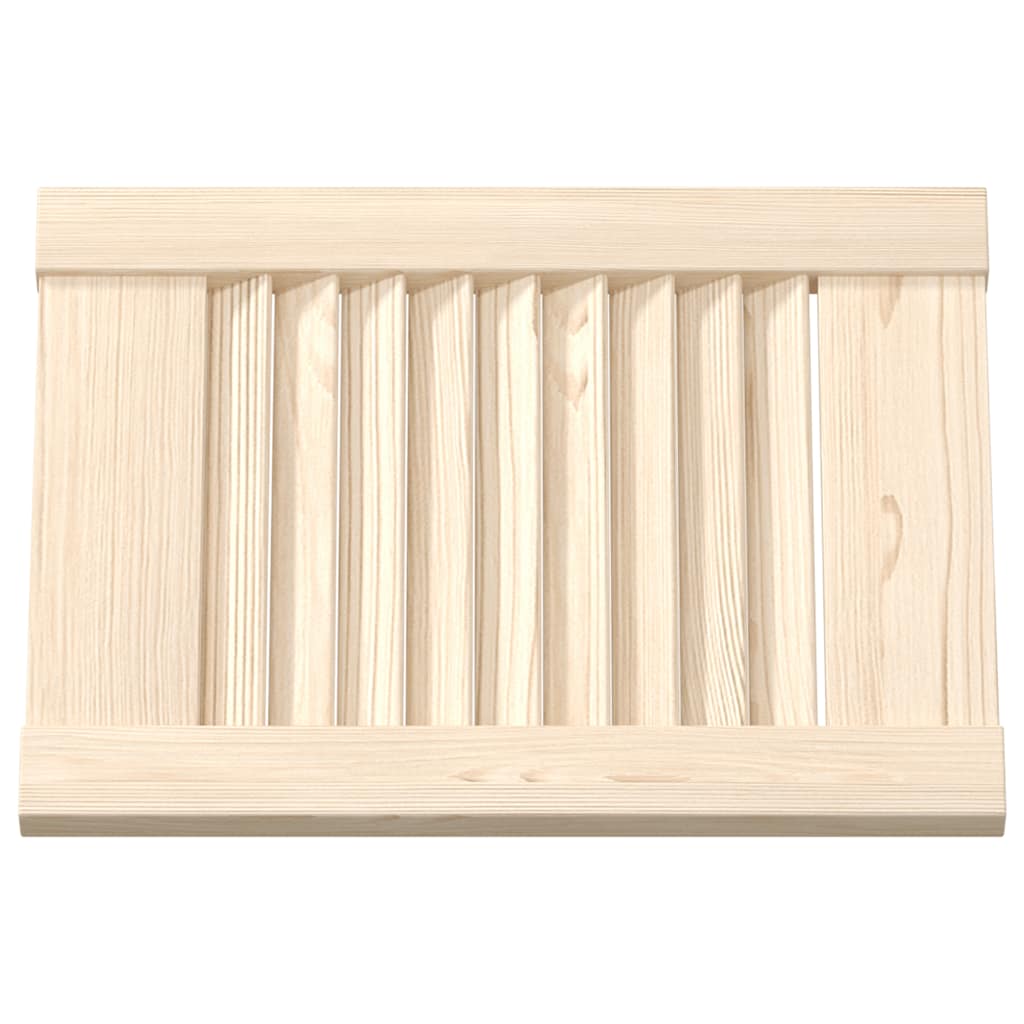 skabslåger 4 stk. 39,5x29,5 cm lameldesign massivt fyrretræ