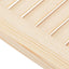 skabslåge 61,5x29,5 cm lameldesign massivt fyrretræ