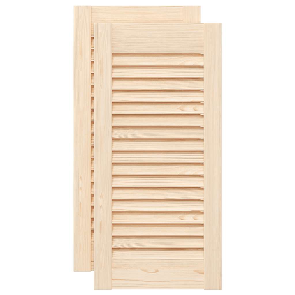 skabslåger 2 stk. 61,5x29,5 cm lameldesign massivt fyrretræ