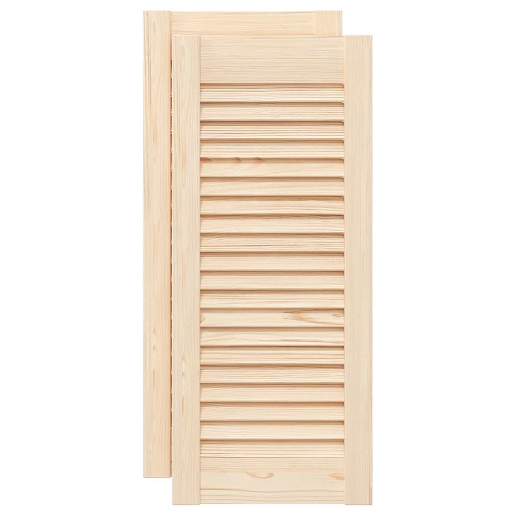 skabslåger 2 stk. 69x29,5 cm lameldesign massivt fyrretræ